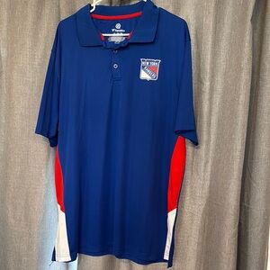 New York Rangers Fanatics Blue and Red Men's Shirt NWOT